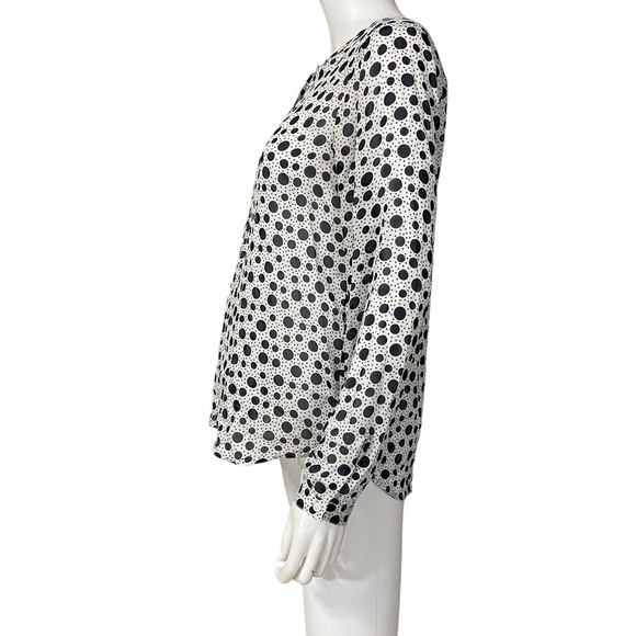 ANN TAYLOR LOFT Polka Dot Button Down Shirt Size S - Picture 6 of 8